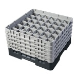 Cambro 36S958110 - Glass Rack, with (5) extenders, 19-3/4