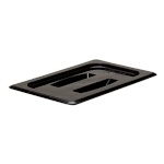 Cambro 40CWCH110 - Food Pan Cover, 1/4 size, with handle, polycarbonate, black, (Case of 6)