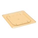 Cambro 60HPC150 - Cover, high heat, 1/6 size, flat, amber, (Case of 6)