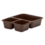 Cambro 853FCP167 - Meal Delivery Tray, 3-compartment, 8
