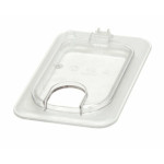 Cambro 90CWLN135 - Camwear FlipLid Food Pan Cover, 1/9 size, notched, hinged, clear, (Case of 6)