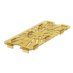 Cambro 90HPD150 - H-Pan Drain Shelf, 1/9 size, amber, (Case of 6)