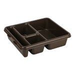 Cambro 9114CP167 - Meal Delivery Tray, 4-compartment, 8-15/16