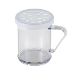 Cambro 96SKRP135 - Shaker/Dredge, 10 oz., with parsley lid, clear