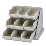 Cambro 9RS9480 - Organizer Rack, with (9) bins, 20-1/8