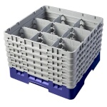 Cambro 9S1114186 - Glass Rack, with (6) extenders, 19-3/4