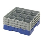 Cambro 9S638186 - Glass Rack, with (3) extenders, 19-3/4