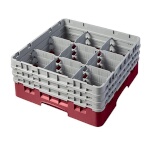 Cambro 9S638416 - Glass Rack, with (3) extenders, 19-3/4