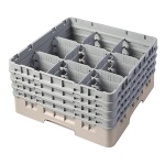 Cambro 9S800184 - Glass Rack, with (4) extenders, 19-3/4
