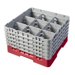 Cambro 9S958163 - Glass Rack, with (5) extenders, 19-3/4