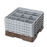 Cambro 9S958167 - Glass Rack, with (5) extenders, 19-3/4