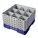 Cambro 9S958186 - Glass Rack, with (5) extenders, 19-3/4