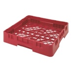Cambro BR258163 - Dishwasher Rack, full size, (1) compartment, red, (Case of 6)