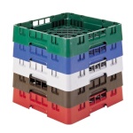 Cambro BR258167 - Dishwasher Rack, full size, (1) compartment, brown, (Case of 6)