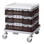 Cambro BR414167 - Dishwasher Rack, with extender, full size, (1) compartment, brown, (Case of 5)