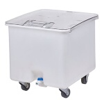 Cambro CC32148 - Vegetable Crisper, mobile, 32 gallon, polyethylene with sliding cover, white