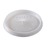 Cambro CLNT12190 - Disposable CamLid, fits Newport tumbler #NT12, translucent (1000 per case)