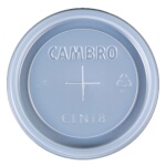 Cambro CLNT8190 - Disposable CamLid, fits Newport tumbler #NT8, translucent (1000 per case)