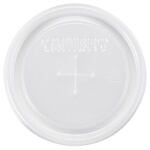 Cambro CLST6190 - Disposable CamLid, fits Lido tumbler #LDT6, translucent (1000 per case)