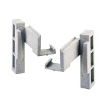 Cambro CPCC1480 - Corner Connector Set, left & right, speckled gray (1 set)