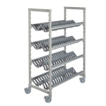 Cambro CPMU244875PDPKG - Mobile Angled Drying Rack Cart, 24