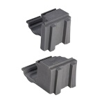 Cambro EXCC1480 - Shelving Corner Connector Set, speckled gray, (1) set of left & right