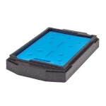 Cambro EPPCTLPKG110 - Camchiller Insert Package, (1) black insert & (1) glacier blue Cold Plate