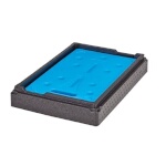 Cambro EPPCTSPKG110 - Camchiller Insert Package, (1) black insert & (1) glacier blue Cold Plate