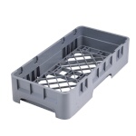 Cambro HBR258151 - Dishwasher Rack, half size, (1) compartment, soft gray, (Case of 6)