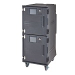 Cambro PCUCC615 - Cold Food Pan Carrier, electric, front loading, charcoal gray