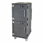 Cambro PCUCHSP615 - Security Hot/Cold Food Pan Carrier, electric, bottom heated & top cold, (2) sections