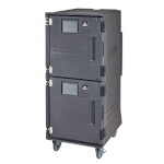 Cambro PCUHC615 - Hot/Cold Food Pan Carrier, electric,front loading, charcoal gray