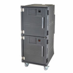 Cambro PCUHCSP615 - Security Hot/Cold Food Pan Carrier, electric, top heated & bottom cold, (2) sections