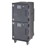 Cambro PCUPH615 - Ambient/Hot Food Pan Carrier, electric, front loading, charcoal gray