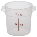 Cambro RFS1PP190 - Storage Container, round, 1 qt., 6