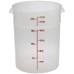 Cambro RFS22PP190 - Storage Container, round, 22 qt., 14