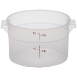 Cambro RFS2PP190 - Storage Container, round, 2 qt., 8
