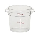Cambro RFSCW1135 - Storage Container, round, 1 qt., 6-1/16