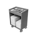 Cambro TC1418615 - Tray & Silver Cart, 32