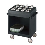 Cambro TDCR12110 - Dish & Cutlery Cart, (12) compartments, 38