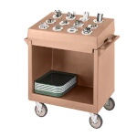 Cambro TDCR12157 - Dish & Cutlery Cart, (12) compartments, 38