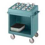Cambro TDCR12401 - Dish & Cutlery Cart, (12) compartments, 38