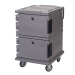 Cambro UPC1200191 - Food Pan Carrier, front loading, capacity 90 qt., granite gray