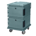 Cambro UPC1200192 - Food Pan Carrier, front loading, capacity 90 qt., granite green