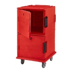 Cambro UPC1600158 - Food Pan Carrier, front loading, capacity 120 qt., hot red
