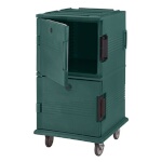 Cambro UPC1600HD192 - Food Pan Carrier, front loading, capacity 120 qt., granite green