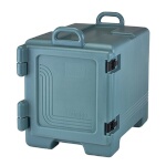 Cambro UPC300401 - Pan Carrier, front loading, capacity 36 qt., (2) handles, slate blue