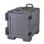 Cambro UPC300615 - Pan Carrier, front loading, capacity 36 qt., (2) handles, charcoal gray