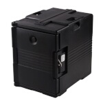 Cambro UPC400SP110 - Pan Carrier, front loading, capacity 60 qt., security package, black