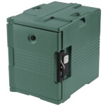 Cambro UPC400SP192 - Pan Carrier, front loading, capacity 60 qt., security package, granite green